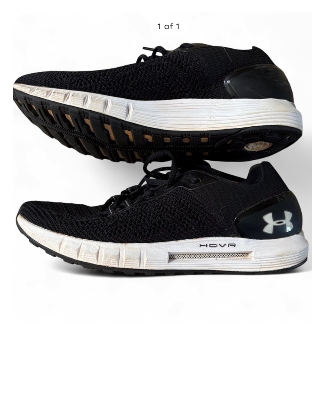 Under Armour Hovr Sonic Black Athletic Shoes with Breathable Mesh size 8.5